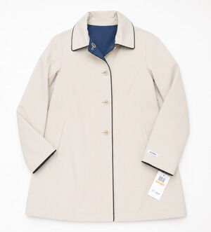 NWT JANE POST STONE PEACOCK REVERSIBLE JACKET COAT SZ S